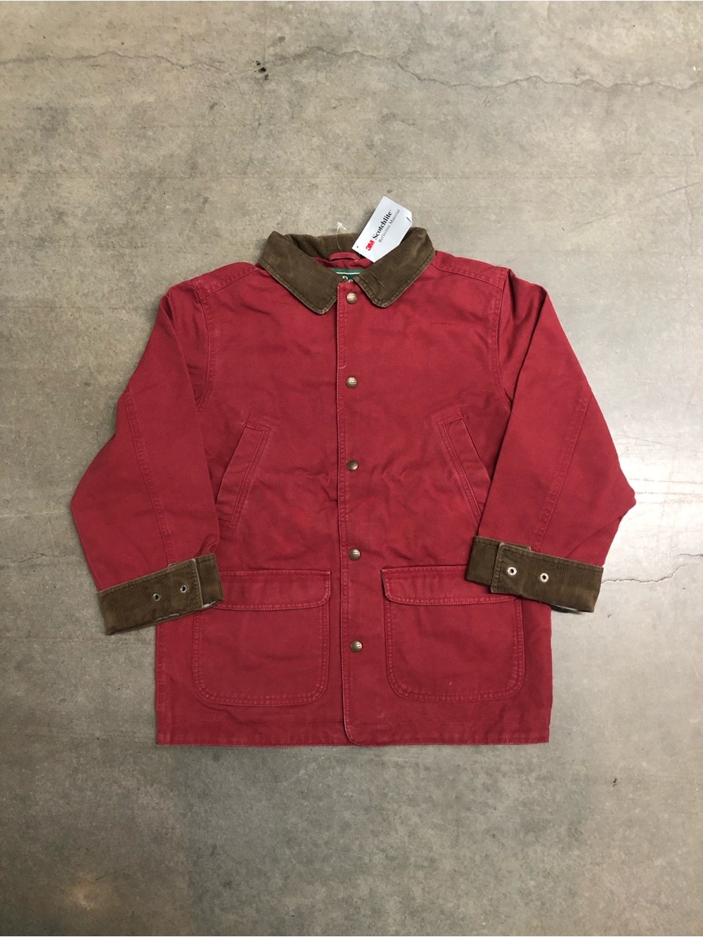 Vintage Y2K L.L.Bean Kids Canvas Barn Chore Jacket Size Medium 10-12 New W Tag